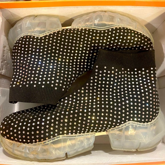 Rhinestone Sock Sneakers - Picture 1 of 4